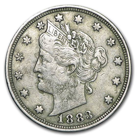 1883 Liberty Head V Nickel No Cents VF 1883 Liberty Head V Nickel No Cents VF